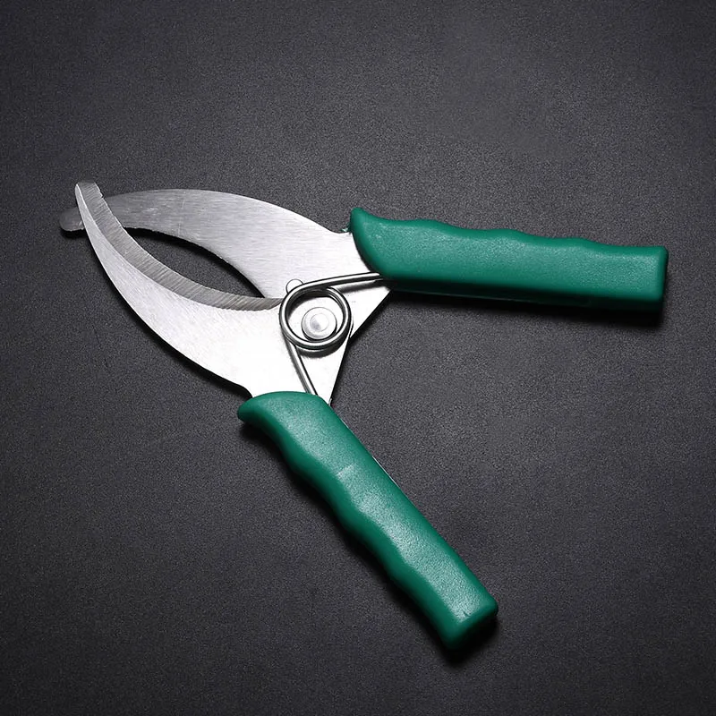 Hot Farm Green Rubber Handle Cut Pruning Tree Scissors Garden Pruning Tools Fruit Tree Cherry Orchard Cutting Ring Knife