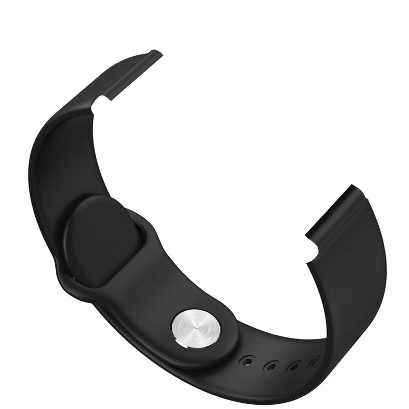 B57 Смарт часы ремешок аксессуары модный спортивный черный белый розовый Силиконовый ремешок для женщин и мужчин - Цвет ремешка: Черный