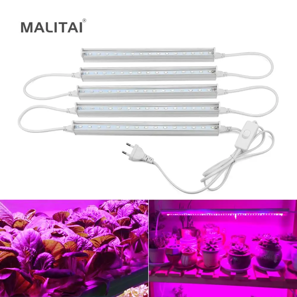 

5W 10W 15W 20W 25W LED T5 Tube Bulb Bar lamp 110V 220V Full Spectrum Indoor Greenhouse Seeding Flower Aquatic Plants Grow lights