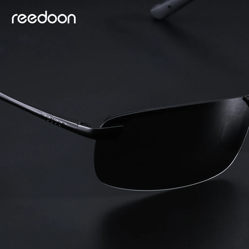 Beste Reedoon Meekleurende Zonnebril Gepolariseerde Lens Metalen Frame Mannelijke Zonnebril Merk Designer Driving Goggles Voor Mannen Sport