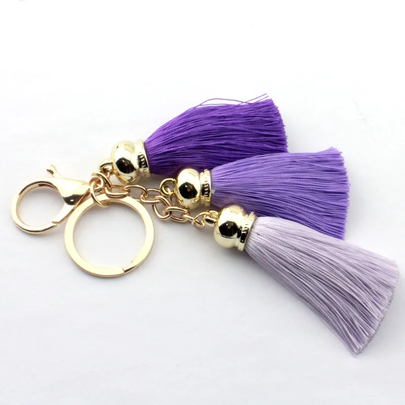 

Fashion Tassel Key Chain Fashion Women Auto Key Ring Bag Purse Pendant Bag Accessories