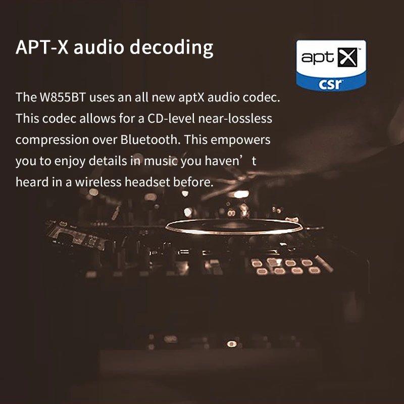 EDIFIER W855BT Премиум Bluetooth гарнитура Bluetooth NFC сопряжение и Поддержка aptX удобное управление на ухо и поддержка звонков наушники