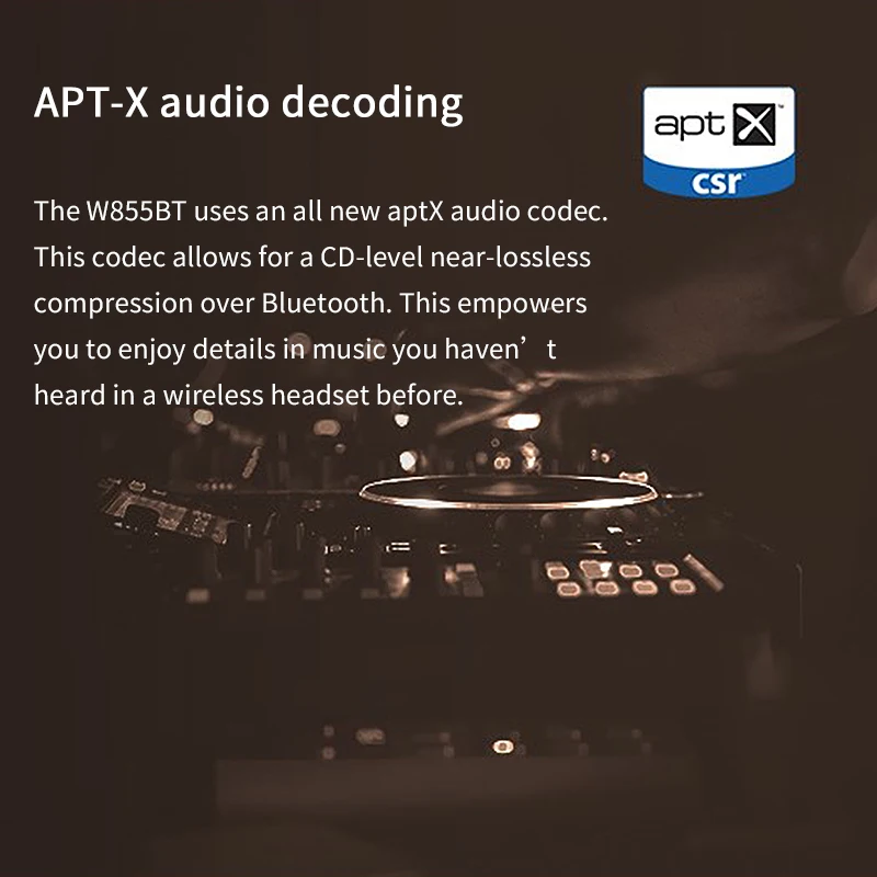 EDIFIER W855BT Премиум Bluetooth гарнитура NFC Сопряжения и Поддержка aptX удобно на наушнике