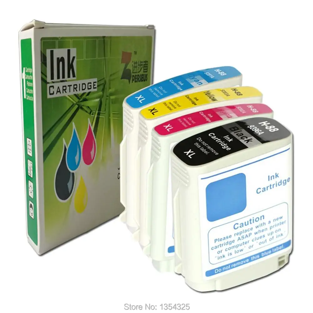 PERSEUS Ink Cartridge For HP 88 88XL (Black,Yellow,Cyan,Magenta)works with Officejet Pro K550