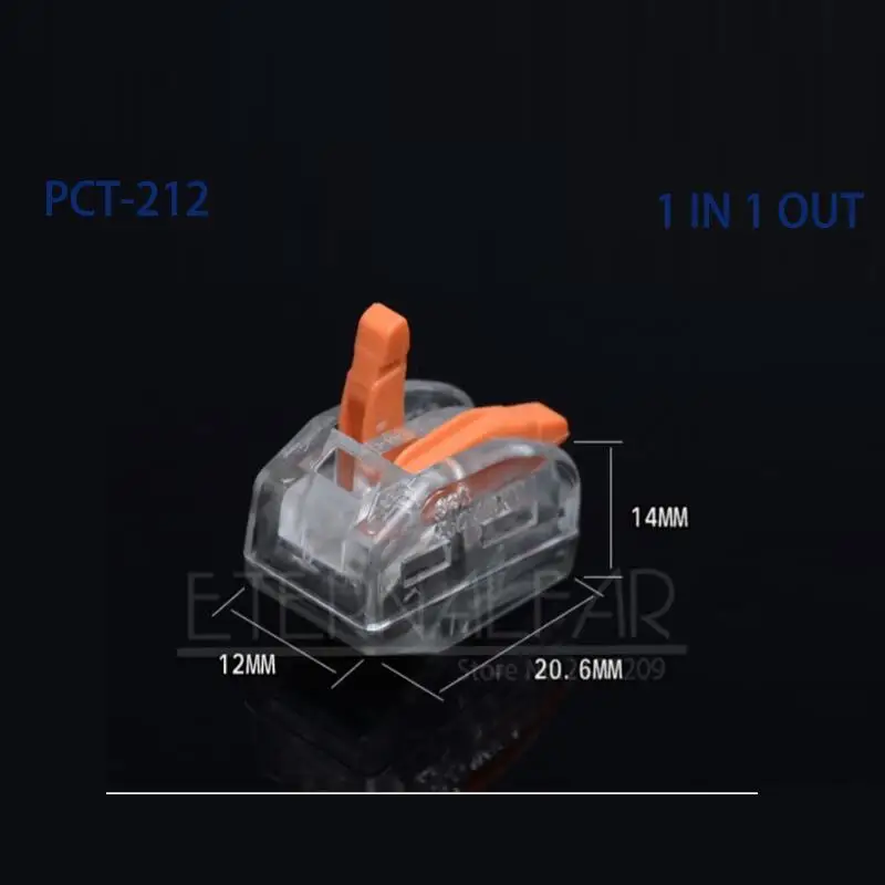 Тип PCT-212 32A 250V 4KV Многофункциональный быстрый соединитель провода 28-12AGW водонепроницаемый BV VR 213 SPL-2 нажимной клеммный блок