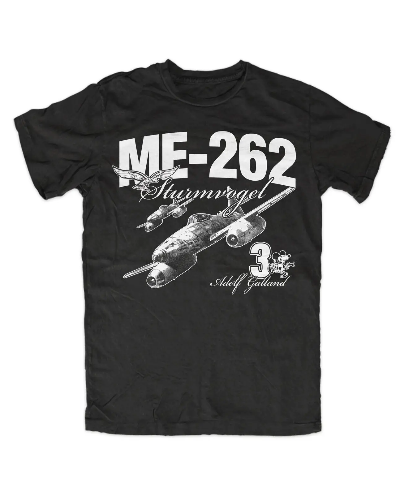 Футболка Летняя Новинка Мультфильм T Shirt ME-262 галланд футболка BW Legende Flieger Ass рубашка по мотивам фильма Футболка Летняя Новинка Мультфильм T Shirt ME-262 галланд футболка BW Legende Flieger Ass рубашка по мотивам фильма