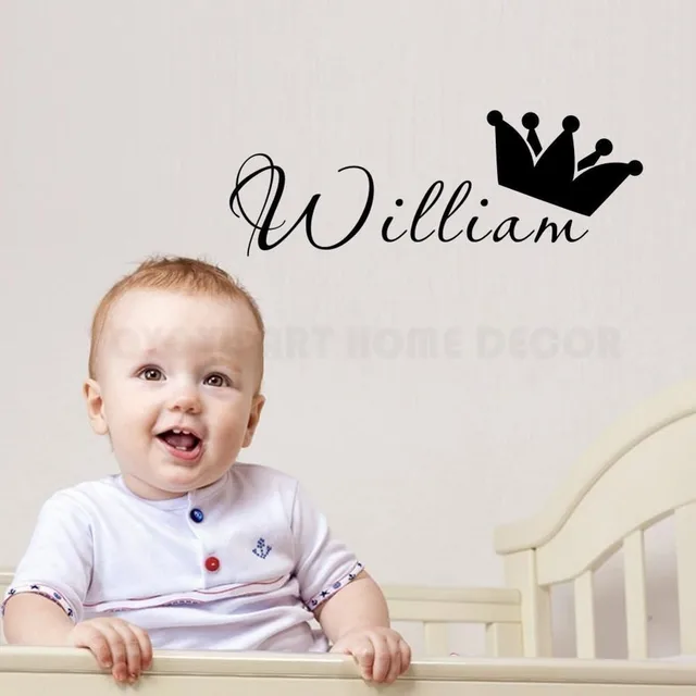 Personalizzato Qualsiasi Nome Principe Adesivo Da Parete Per Bambini Ragazzi Del Personalizzato Qualsiasi Nome Principe Adesivo Da Parete Per Bambini Ragazzi Del