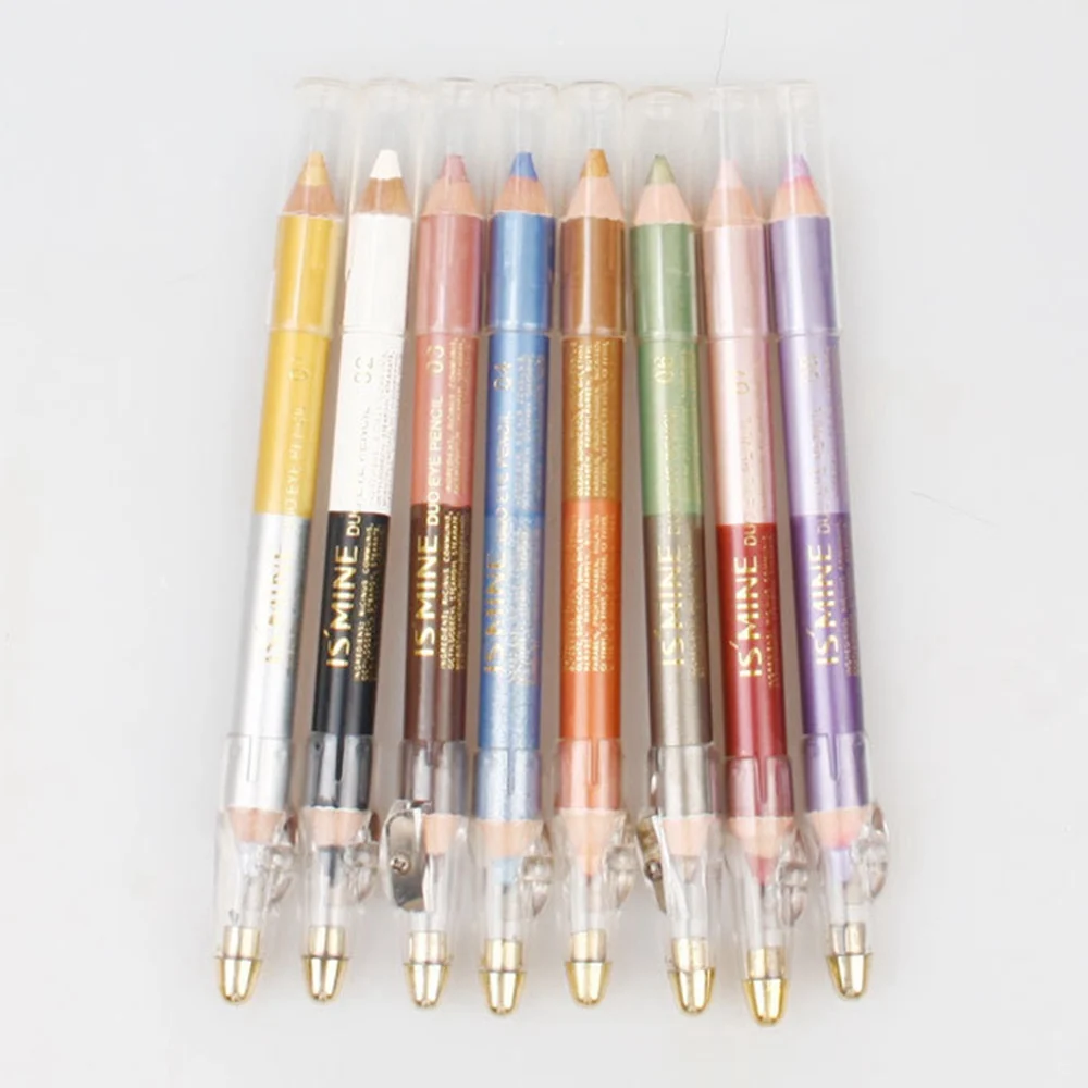 Хайлайтер, блеск, тени для век, карандаш, высокое качество, блестящая подводка для глаз, ручка, двойная ручка, водостойкая, тени для век, карандаш, мерцающий