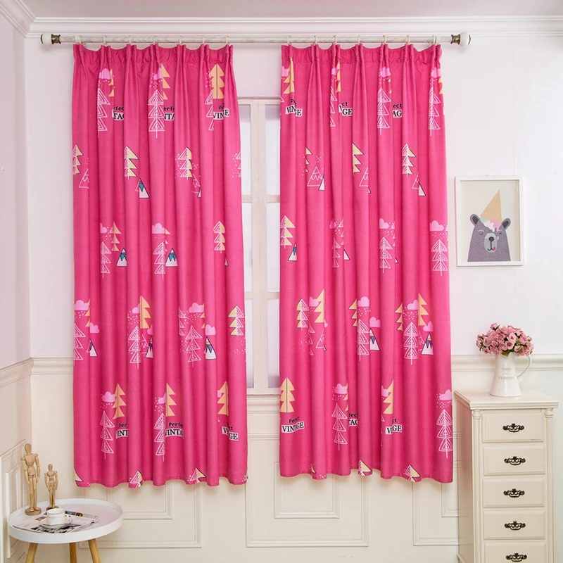 

Half Blackout Printed Stripe Curtains For Kids Bedroom Living Room Blackout Curtains colorful Window Curtain Panels 5 styles