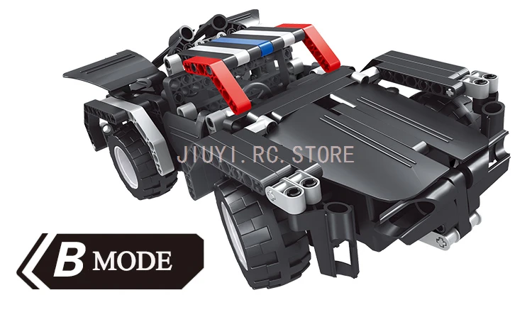 19Compatible with LEGOed Electric 2in1Transformer  Car Block Children's DIY Assembled Toys 8001 Children's Gifts Friends Gift