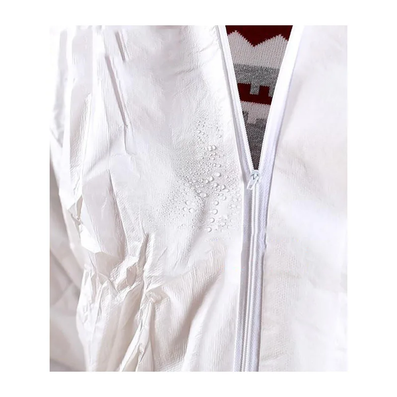 Non-woven protective clothing one piece breathable membrane protective clothing waterproof oil anti-static isolation B81617-2