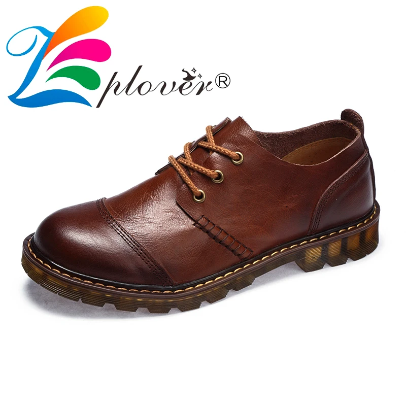 

Zplover Men Leather Shoes Casual New 2017 Genuine Leather Shoes Men Oxford Fashion Lace Up Dress Shoes Men Flats Chaussure Homme