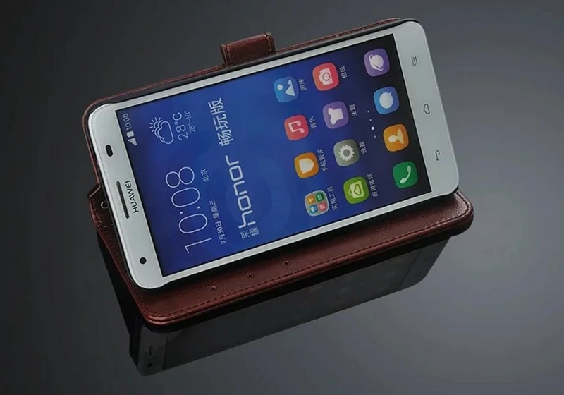 Чехол для телефона Huawei Honor 3X G750 кошелек Capas Высокое качество ультра тонкий кожаный