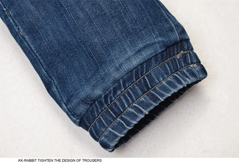 Зимние плотные кашемировые джинсы для мальчиков, штаны, детские брюки, джинсы для маленьких детей