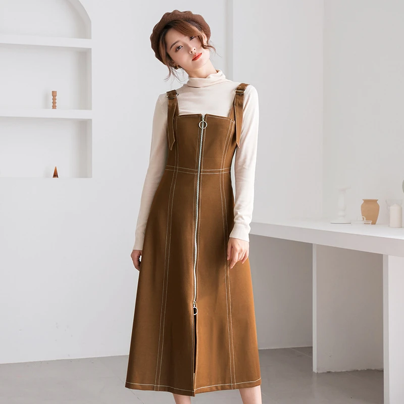 women's pinafore dresses for winter