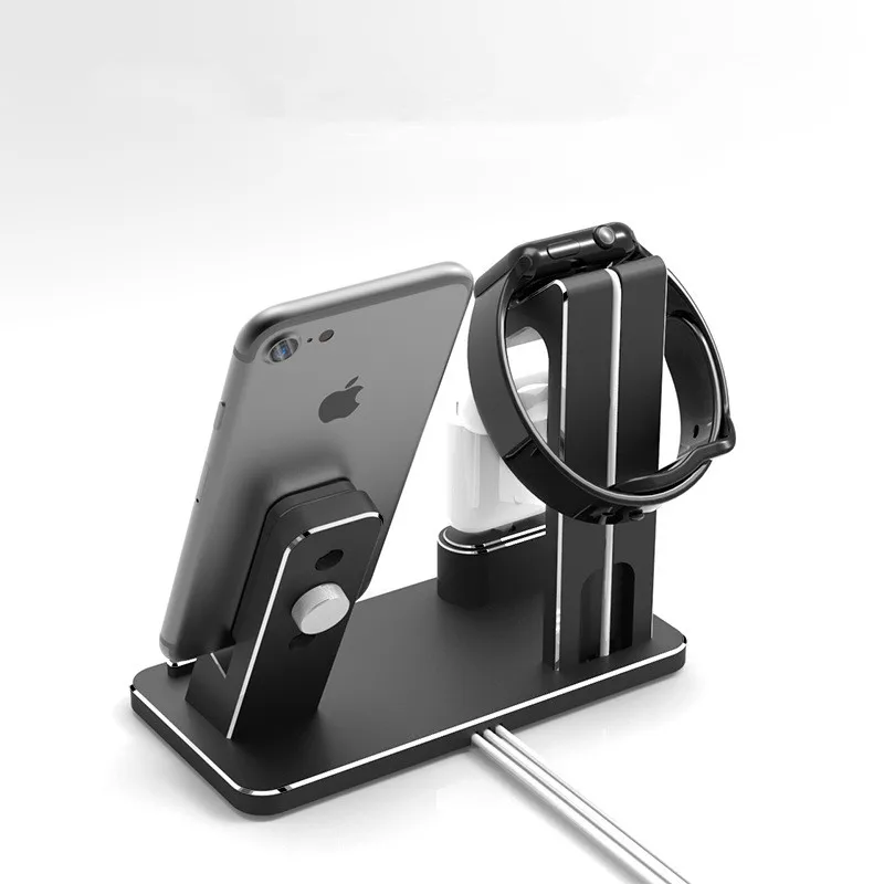 ATERWO зарядная док станция Подставка держатель для AirPods IPad Air Мини Яблоня часы 38 мм 42