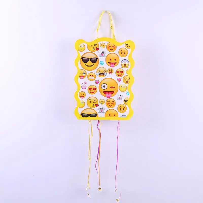 

1pcs Emoji Cartoon Paper Folding Pinata Party Toy Game Girl Kids Birthday/Festival Decoration Favor Supplies 49*27cm