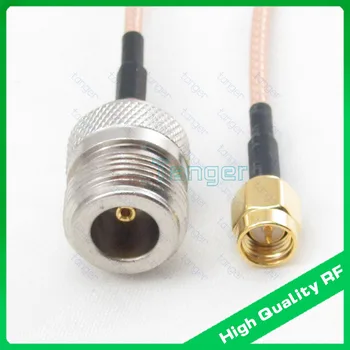 

Tanger RF straight connector N female jack to SMA male plug with RG316 RG-316 Coaxial Pigtail Jumper LOW Loss cable 20inch 50cm