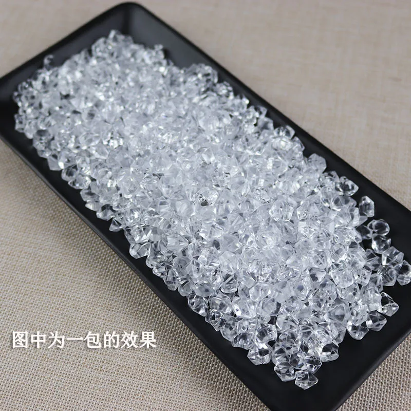 1bag Contains 430 Capsules Decorative Ice Cubes Simulation Ice Cubes Fake Display Plastic Kitchen Decoration
