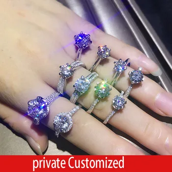 

We have a lot of styles that we like to customize. 1-10 Carat Moissanite Diamond ring 18K 14K 10K 9K Engagement ring