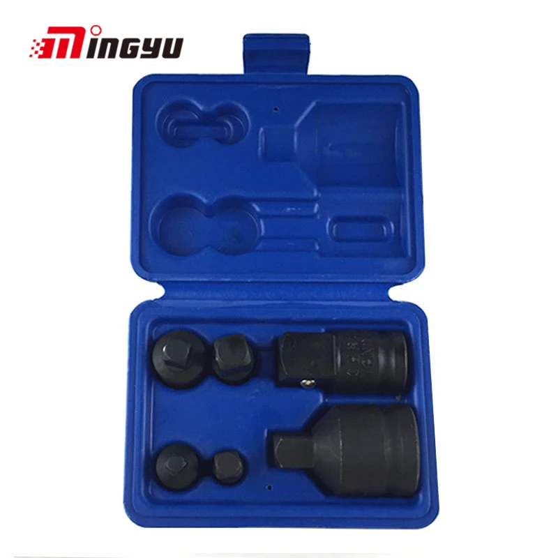 6 piezas 3/4 1/2 3/8 1/4 pulgadas adaptador macho a hembra Llave de trinquete adaptador de potencia de conversión Llave de impacto Herramientas