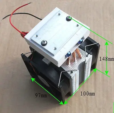 Термоэлектрический Пельтье холодильная система водяного охлаждения охлаждающий вентилятор с TEC1-1271