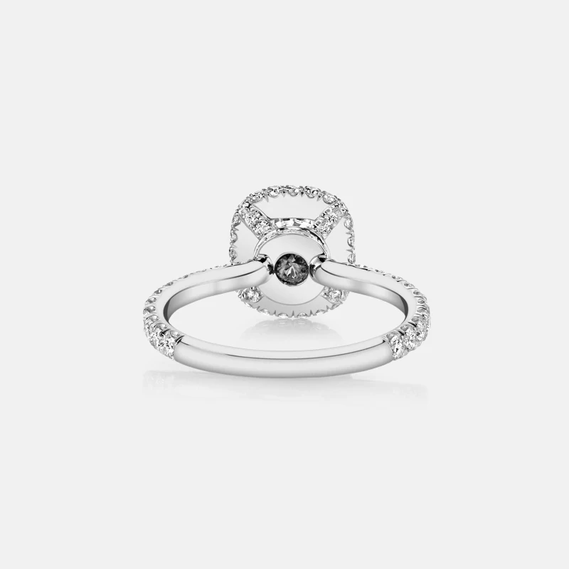 COLORFISH 2 карат, Подушка обручальное кольцо с камнем женские роскошные украшения NSCD SONA серебро 925 пробы женское свадебное кольцо на палец