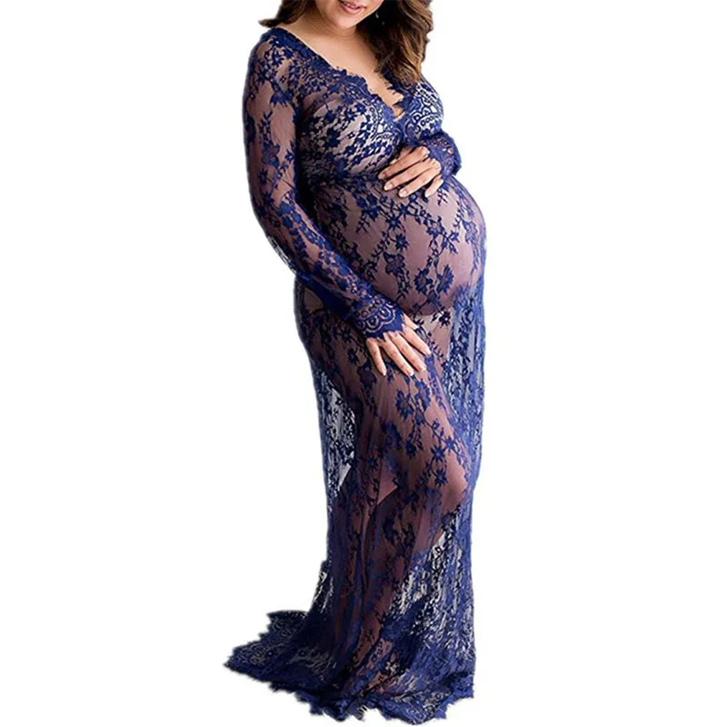 Robe de grossesse en dentelle | Longue robe de maternité, pour Photo, tournage Photo, accessoires de photographie, robes enceintes