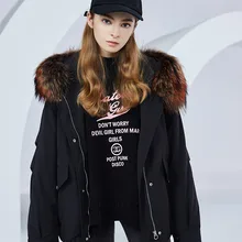 BOSIDENG, женский пуховик,, стиль, модный, женский, толстый, большой, натуральный мех, воротник, высокое качество, пуховик, большой размер, B80141132