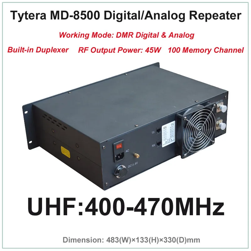 Цифровая и аналоговая рация Tytera TYT MD 8500 UHF 400 470 МГц DMR профессиональный репитер