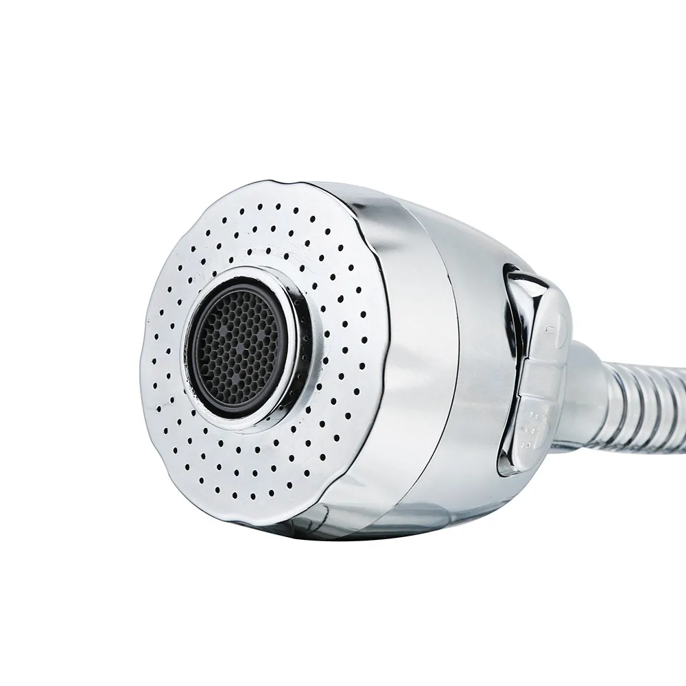 Новинка, гибкий кран из нержавеющей стали, распылитель Turbo Flex 360, кран для раковины, распылитель, струйный вращающийся, чистая посуда, фрукты, овощи