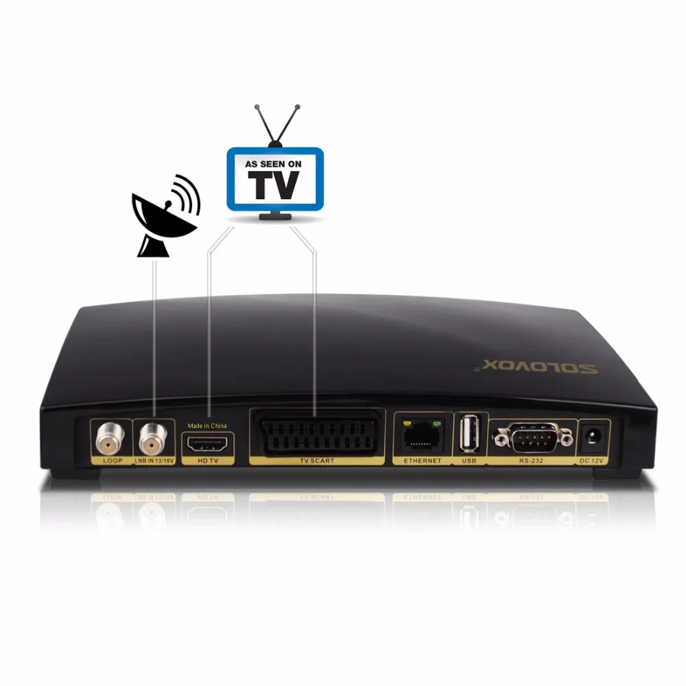 SOLOVOX V8S PLUS Satellite TV Receiver 2USB Support Biss Key WEB TV Home Theater Support CCCAM,WHEEL TV YOUTUBE YOUPORN DLAN