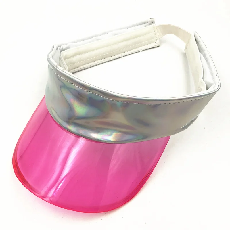 

2019 New Summer UV Plastic Visor Sun Hats Outdoor Clear Dealer Tennis Beach Hat Protection Snapback Caps