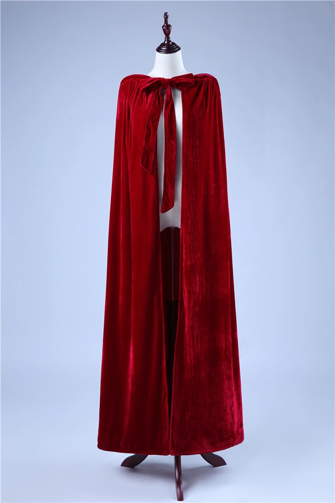 

Mom daughter Winter Woolen Coat Women Vintage Retro Cloak X long Hooded Long Coat Jacket Banquet wedding white red cape