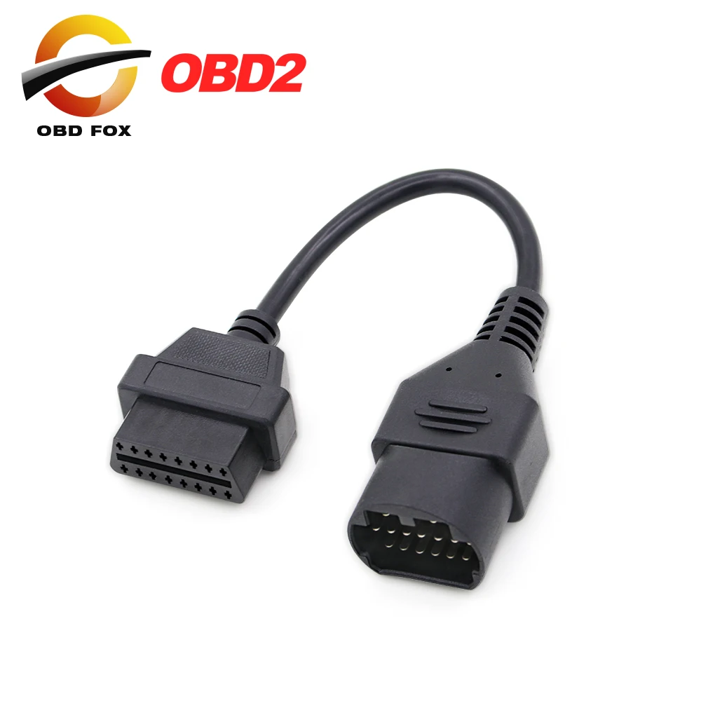 17 Pin для OBD 2 OBD II 16 Pin разъем Deustch J1939 9pin для человека 12 pin адаптер 7 pin кабель-удлинитель