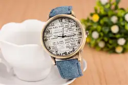 Best распродажа модные женские туфли кожаный браслет Винтаж ткань Обёрточная бумага кварцевые кожа Английский Письмо наручные часы lady