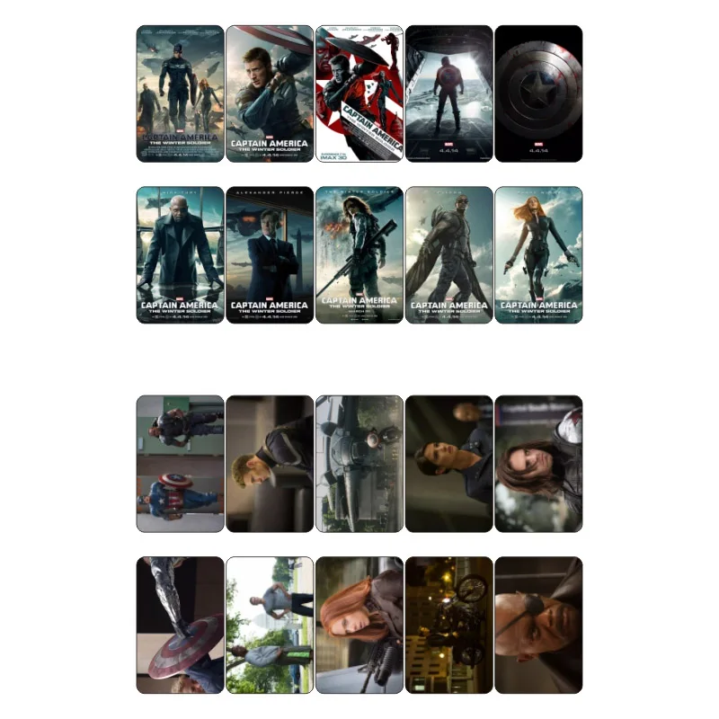 

1 PCS Marvel Captain America 2 The Winter Soldier Movie Poster DIY Sticker Post It Decoration Scrapbook Planner Sticker Flakes
