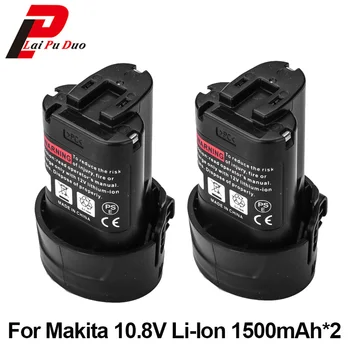 

2PCS Replacement Battery Power Tool Batteries 10.8v 1.5Ah Li-Ion For MAKITA :BL1013,194550-6,194551-4,TD090DWE,DF030D
