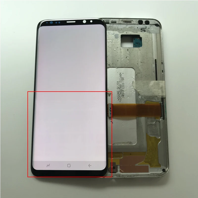 Тестовый Красный ЖК-дисплей для samsung Galaxy S8 и S8 Plus G950 G955, сменный сенсорный экран в сборе