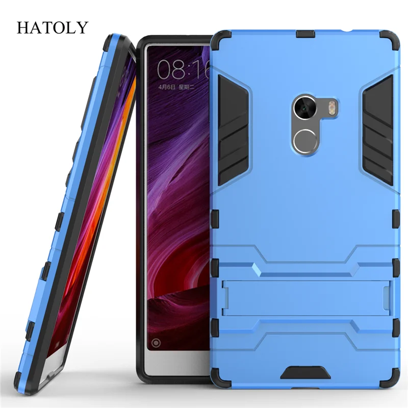 Чехол hatoly для Броня Xiaomi mi x Case mi x ударопрочный автомат Гибридный Силикон резиновый ЖЕСТКИЙ чехол для телефона Xiaomi mi x 6,4"