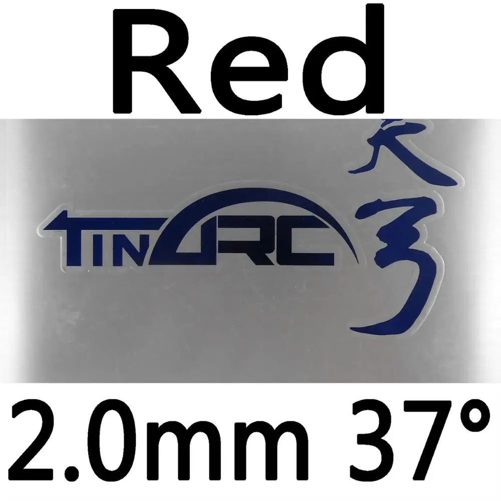 DHS TinArc pips-в настольный теннис пинг-понг резиновый с губкой - Цвет: Red 2.0mm H37