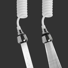 Вращающийся кран для раковины, насадка, расширяемая, 2 режима, экономия воды, кухонный носик для крана, распылитель, пузырьковый фильтр для умывальника, душа