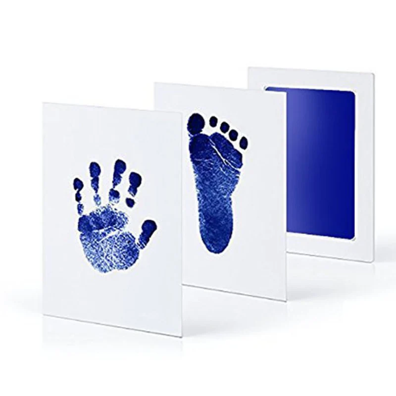Детская ручная печать отпечаток воздуха сухой глины отпечаток руки Inkpad ноги сувениры литье новорожденного печать чернильный коврик Младенческая игрушка подарок