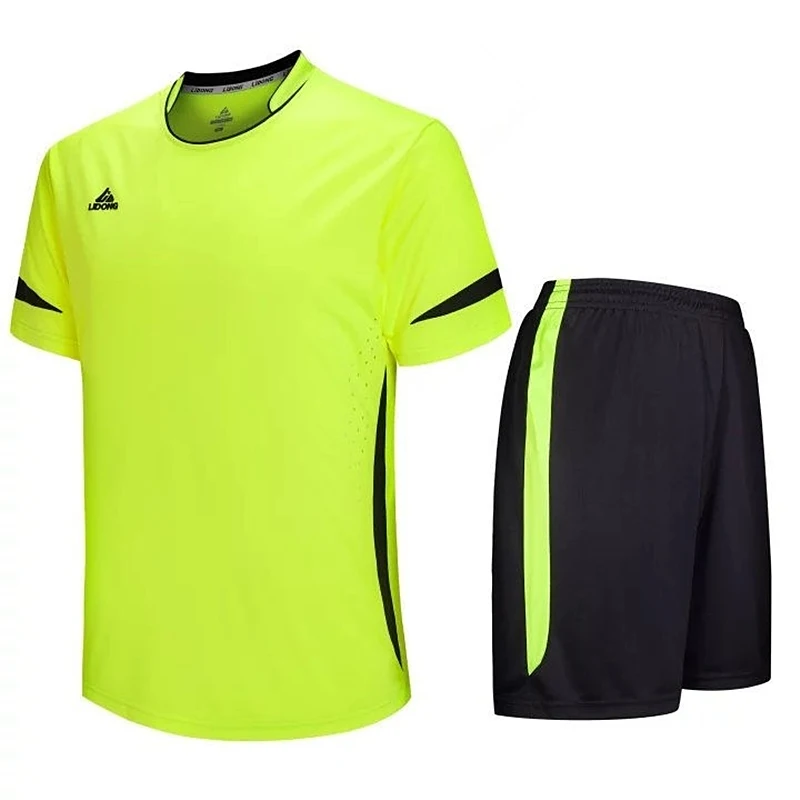 Лидер продаж Детские и взрослые Survetement футбольные костюмы свободная игровая футболка комплект Майо де Футбол рубашка спортивный костюм с коротким топом - Цвет: Green