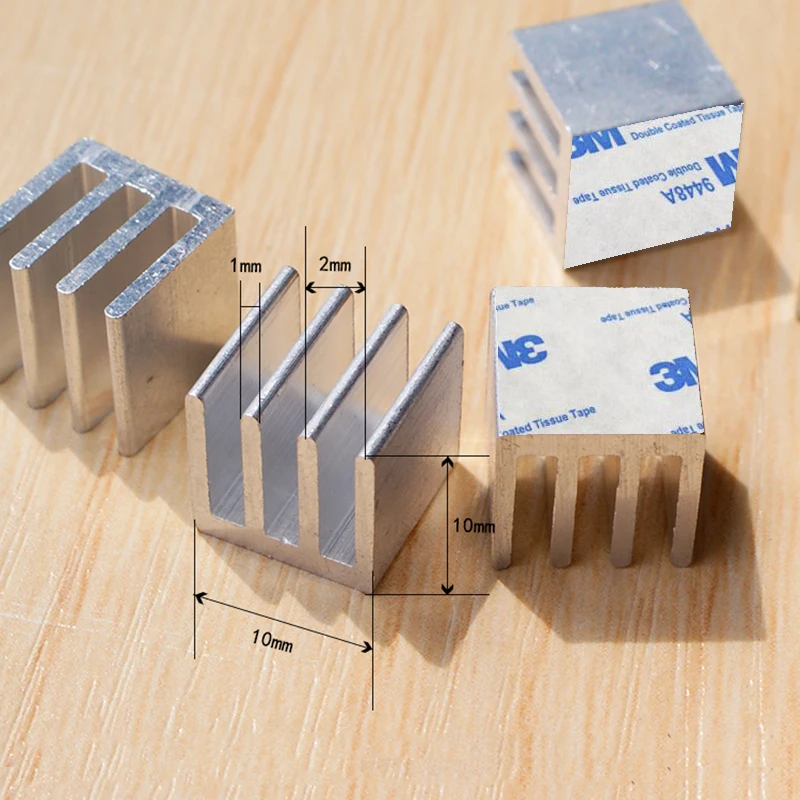 En-Labs шт. 10 шт. Алюминий радиатора 14*14*10 мм электронный чип кулер w/м 3 м бренд 9448A термальность двусторонняя клейкая клейкие ленты