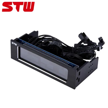 

STW 5043 Computer 4-Fans Speed Controller CPU Temperature Sensor 3PIN + 4PIN interface Computer Cooling Drive Front LCD Panel