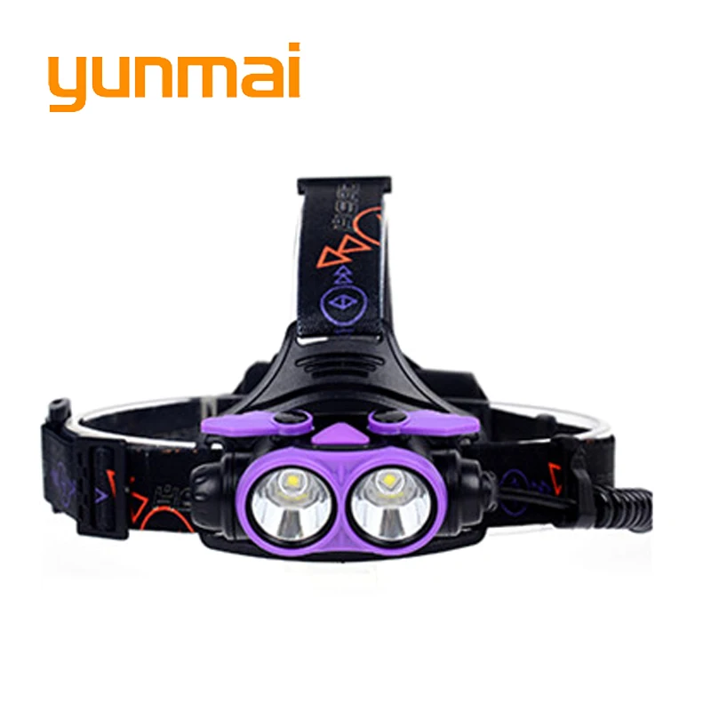 

USB 5000lm LED Headlamp 2*NEW xml T6 Headlight Head Lamp lighting Light Flashlight Torch Lantern Fishing use 2*18650 or 3*AAA