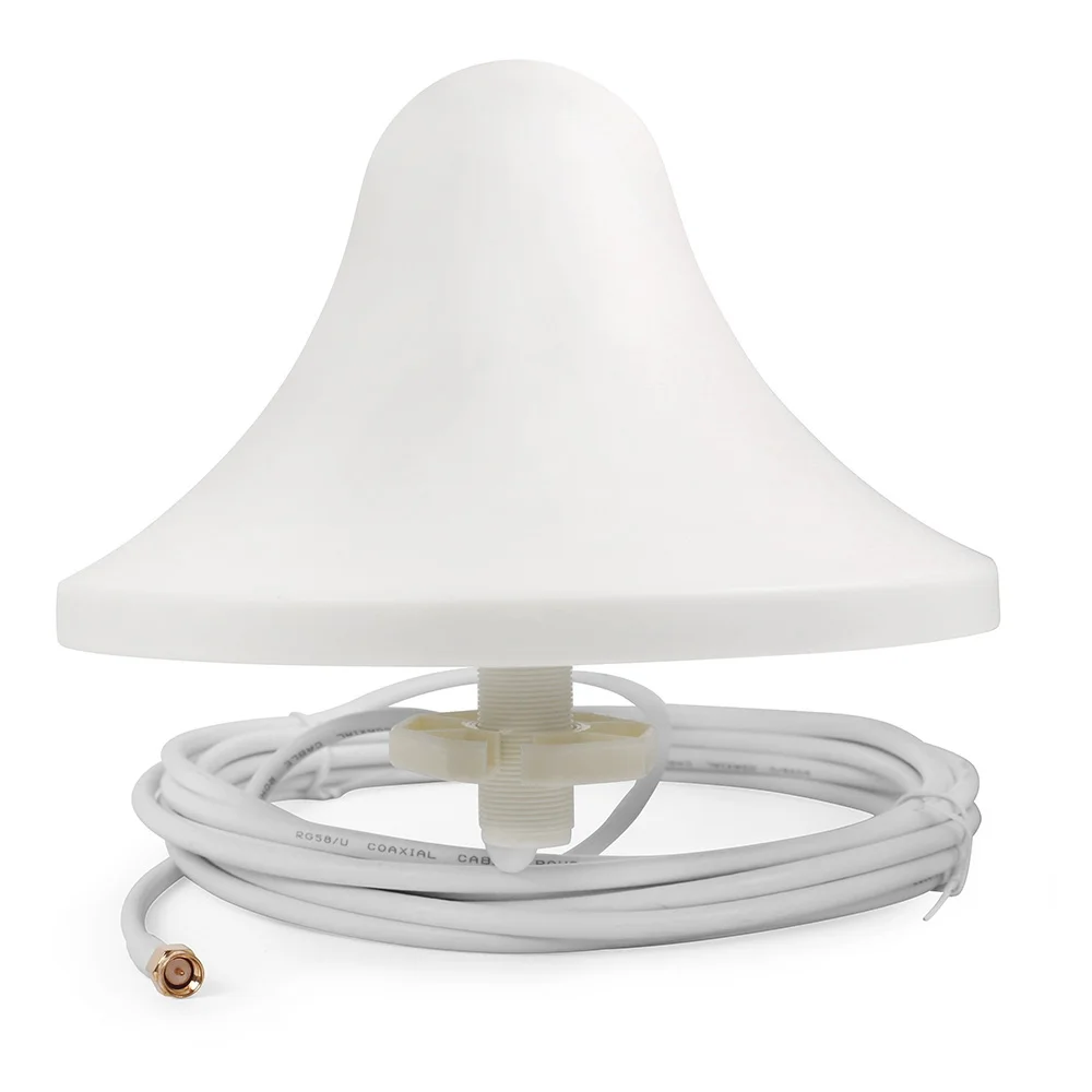 

Internal 800~2500MHz Omni-directional antenna with 3m white cable with SMA Male connector to connect the mobile sigbal booster