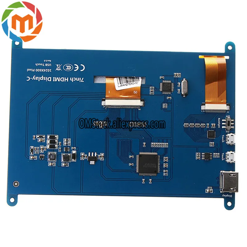 New-7-Raspberry-pi-3-Capacitive-Touch-Screen-LCD-Module-IPS-1024x600-Touch-Screen-DIY-Kit (4)