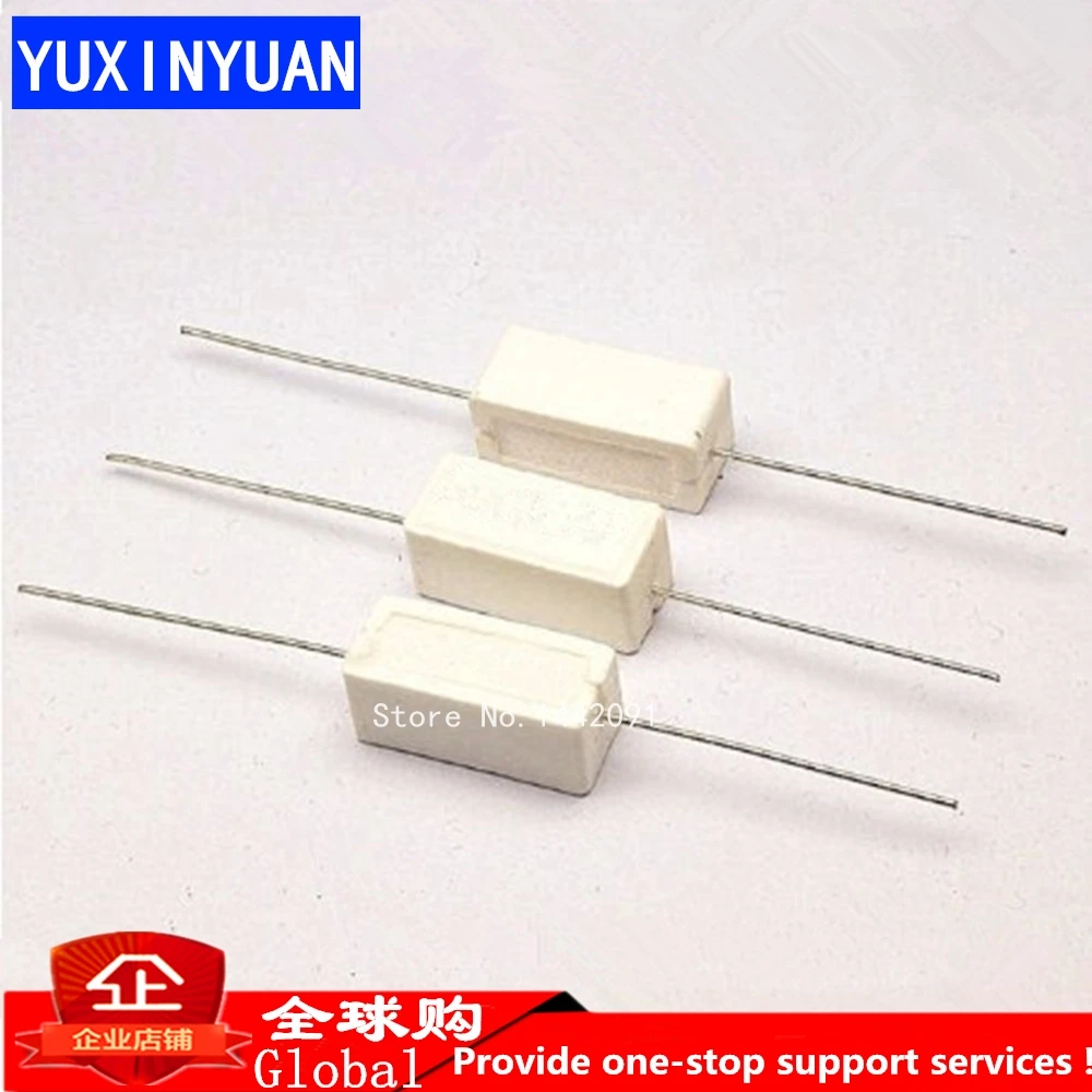 10pcs/lot 5W Cement resistance 0.1 ~ 10k ohm 5% 0.22 0.33 0.5 1 10 100 1K 10K | Обустройство дома